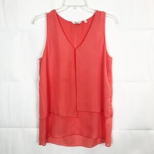 Reitmans Tank Top Womens XS Chiffon Overlay Dressy Feminine Occasion Party Event